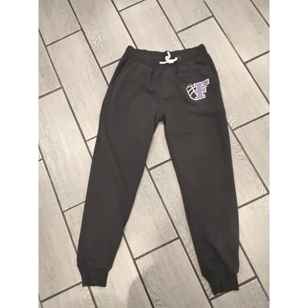 Alternative Apparel Black Jogger Sweatpants Fleece Lined‎ Logo Size M